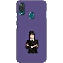 Чехлы Венсдей на ZTE Blade V10 Vita Уэнсдей (AlphaPrint) (Уэнздей в черном)