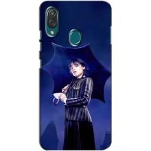 Чехлы Венсдей на ZTE Blade V10 Vita Уэнсдей (AlphaPrint) (Уэнздей с зонтом)