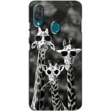 Силиконовый чехол с КАРТИНКАМИ лето для ZTE Blade V10 Vita (AlphaPrint) (Жирафы в очках)