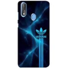 Чехлы Адидас для ZTE Blade V10 (AlphaPrint) (Синий Адидас)