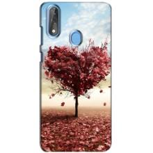 Чехлы для любимой на ЗТЕ Блейд В10 (VPrint) (Дерево сердце)