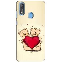 Чехлы для любимой на ЗТЕ Блейд В10 (VPrint) (Медвежонки)