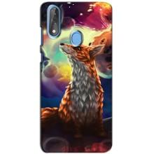 Чехлы с картинкой Лисички для ZTE Blade V10 (VPrint) (Лисица в космосе)