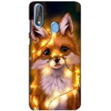 Чехлы с картинкой Лисички для ZTE Blade V10 (VPrint) (Лисичка в гирляндах)