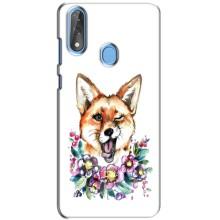 Чехлы с картинкой Лисички для ZTE Blade V10 (VPrint) (Веселая лисичка)