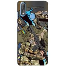 Чехлы с картинкой ЗСУ для ZTE Blade V10 (AlphaPrint) – Воин ВСУ