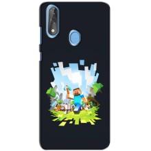 Чехол Майнкрафт на ZTE Blade V10 (AlphaPrint) Minecraft (персонажи Minecraft)