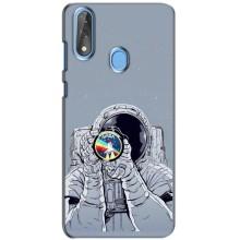 Чехол NASA для ZTE Blade V10 (AlphaPrint) (Космонавт фото)