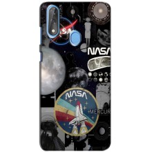 Силиконовый бампер с принтом "Наса" на ZTE Blade V10 – Art nasa