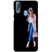 Чехол с картинкой Модные Девчонки ZTE Blade V10 – Девушка со смартфоном