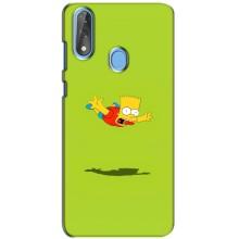 Чехол с Симпсонами для ZTE Blade V10 (VPrint) (Барт Симпсон)