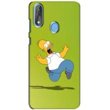 Чехол с Симпсонами для ZTE Blade V10 (VPrint) (Гомер Симпсон)