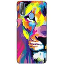 Чехол со Львом для ZTE Blade V10 (VPrint) (Яркий Лев)