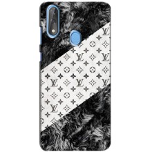 Чехол Стиль Louis Vuitton на ZTE Blade V10 (LV на белом)