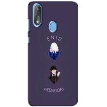 Чехлы Венсдей на ZTE Blade V10 Уэнсдей (AlphaPrint) (Уэнздей и подруга)