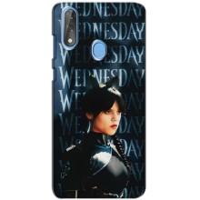 Чехлы Венсдей на ZTE Blade V10 Уэнсдей (AlphaPrint) (Уэнздей кошка)