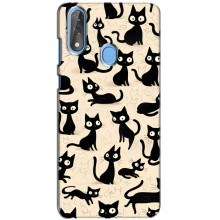 Чехол с рисунком кот на ZTE Blade V10