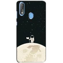 Космические Чехлы для ЗТЕ Блейд В10 (VPrint) (На луне)