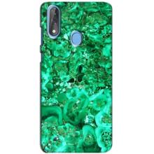 Мраморный чехол на ZTE Blade V10 (VPrint) (Салатный Мрамор)
