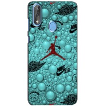 Силиконовый Чехол Nike Air Jordan на ЗТЕ Блейд В10 – Джордан Найк