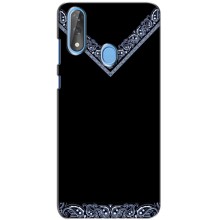 Силиконовый Чехол на ZTE Blade V10 (Воротник вышиванки)