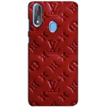 Текстурный Чехол Louis Vuitton для ЗТЕ Блейд В10 – Красный ЛВ