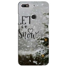 Новорічні, Святкові Чохли для ZTE Blade V18 - 2024 год – Let it snow