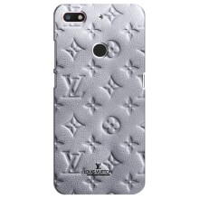 Текстурный Чехол Louis Vuitton для ЗТЕ Блейд В18 – Белый ЛВ