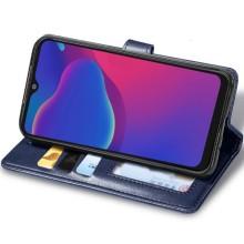 Кожаный чехол-книжка GETMAN Gallant (PU) для ZTE Blade V2020 Smart – Синий