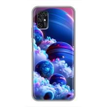 Чохли КОСМОС  на ZTE Blade V2020 Smart – Сині планети