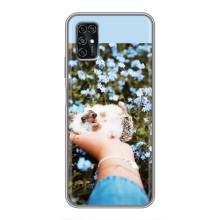 Чехлы с изображением разных животных для ZTE Blade V2020 Smart (Ежик на руках)