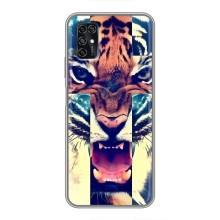 Чехлы с изображением разных животных для ZTE Blade V2020 Smart (Яркий Тигр)