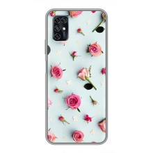 Чехлы с принтом Розочки для ZTE Blade V2020 Smart (Разные цветы)
