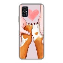 Чехлы с собаками для ZTE Blade V2020 Smart (VPrint) (Любовь к собакам)