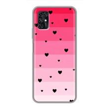 Чехлы с тематикой "Маленькие Сердечки" на ZTE Blade V2020 Smart (Чорные сердечки)