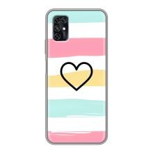Чехлы с тематикой "Маленькие Сердечки" на ZTE Blade V2020 Smart (Красивое сердечко)