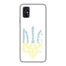 Чохли для ZTE Blade V2020 Smart Укр. Символіка (AlphaPrint) (Герб з букв)