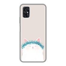 Чехол на тематику: Коты для ZTE Blade V2020 Smart – Белый котик