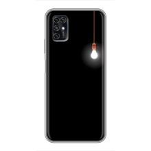 Чехол с картинками на черном фоне для ZTE Blade V2020 Smart – Лампочка