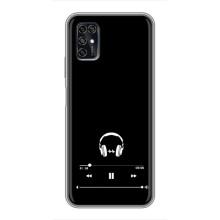 Чехол с картинками на черном фоне для ZTE Blade V2020 Smart – Плеер