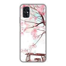 Чехол с принтом САКУРЫ на ZTE Blade V2020 Smart – Чайная церемония