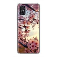 Чехол с принтом САКУРЫ на ZTE Blade V2020 Smart – Цветущая сакура