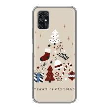 Чехол Санта Клаус для ZTE Blade V2020 Smart (Merry Christmas)