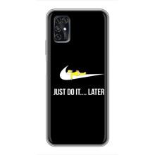 Чехол с логотипом Найк на ZTE Blade V2020 Smart (Nike just do it)