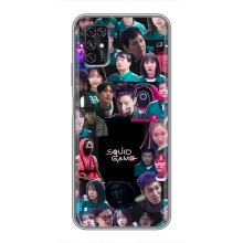 Чохол Гра в кальмара для ZTE Blade V2020 Smart – Колаж гра кальмара