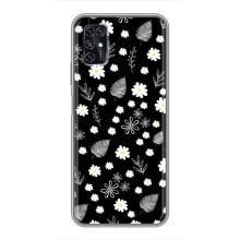 Чехлы с тематикой "ЦВЕТЫ" на ZTE Blade V2020 Smart (цветение на чорном)