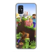 Чехлы для ZTE Blade V2020 Smart (Персонажи Майн Крафт) (Майн-крафт)