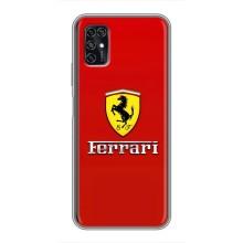 Силіконовий бампер з картинкою машини на ZTE Blade V2020 Smart – Ferrari Logo