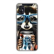 Силіконовий Чохол з Энотами  на ZTE Blade V2020 Smart – Єнот в окулярах