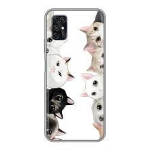 Силиконовый чехол с котиком для ZTE Blade V2020 Smart – Коты